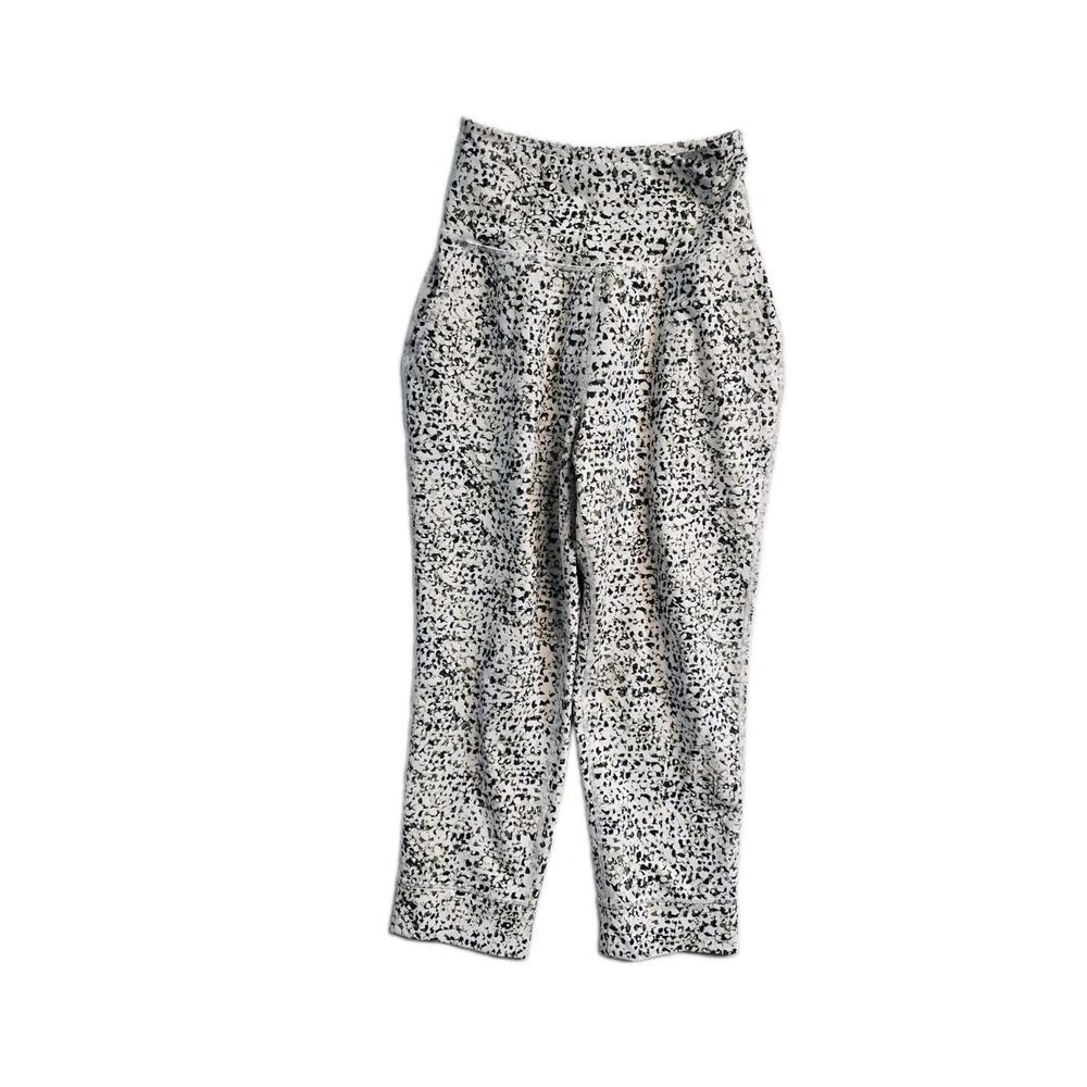 Old Navy Women's High Waisted Powersoft Crop Pants Leggings Animal Print Sz S